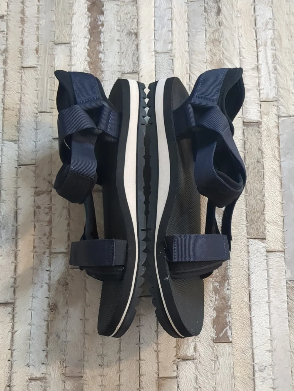 Teva Men's 11 Universal Trail Dark Blue Cushioned Megagrip Sandals